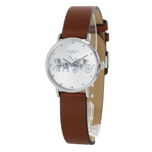 Coach Women's Perry Leather Watch with Leather Strap 14503797