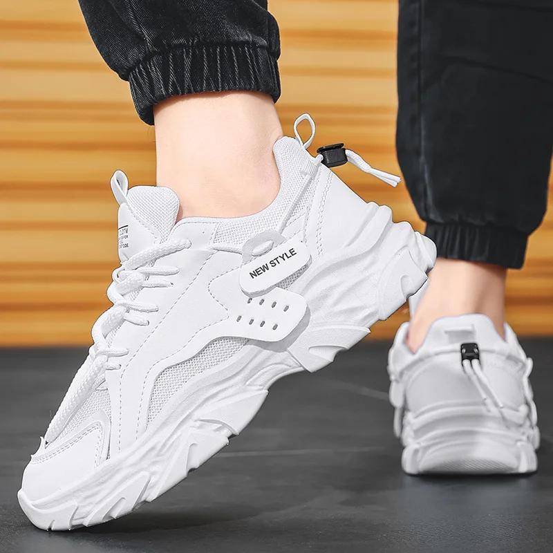 New Men's Luxury Platform Sneakers Fashion Men Running Shoes Increased Breathability Man Shoes Lace Up Zapatillas De Hombre