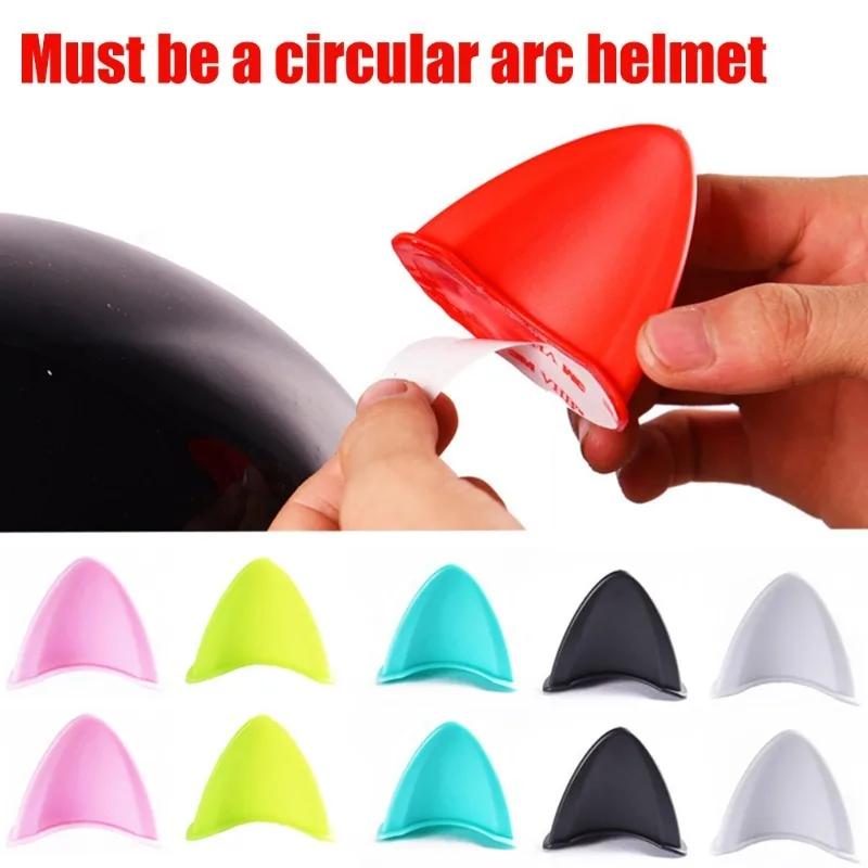 3D Cat Ears Helmet Decoration Universal Motorcycle Electric Vehicle Driving Styling Cat Ears Stickers Decor Helmet Accessories