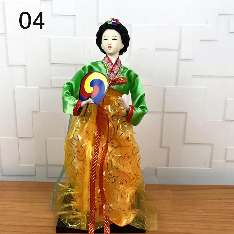 Korean Palace Hanbok Doll Ornament Princess Korean Drama Doll Toy Restaurant Home Decor Display Miniatures Desktop Ornament Gift