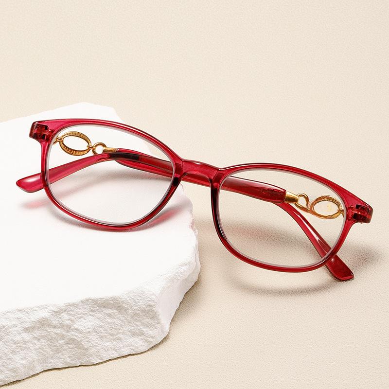 Anti-Blue Light Reading Glasses Ultralight PC Frame Oval Eye Protection Men Women FULL Frame Comfortable Eyeglasses