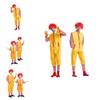 Festive Elf Costume For Children Top-quality Pvc Fabric Eye-catching Yellow Color Available In Multiple Sizes Perfect For Family Cosplay