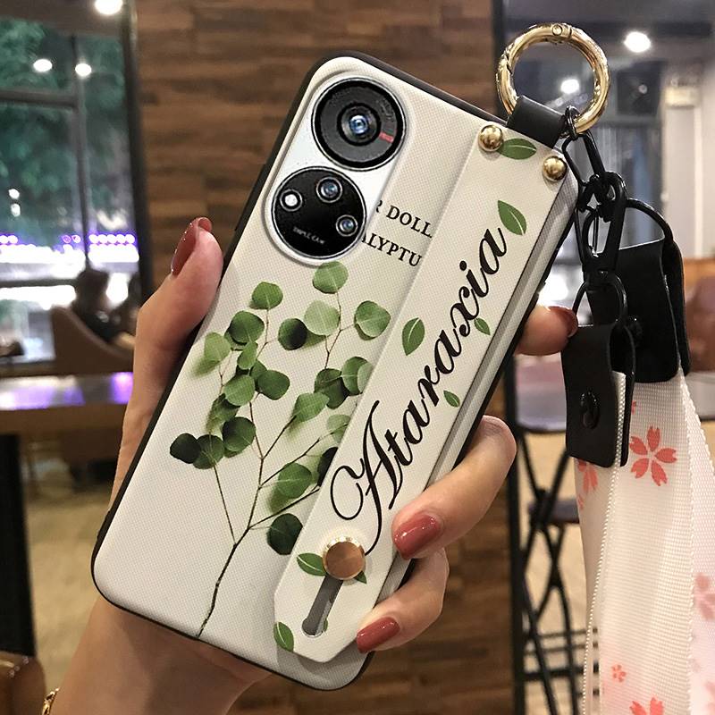 Wristband Phone Holder Phone Case For ZTE Blade V40S/Axon40 SE Dirt-resistant Soft case Durable Wrist Strap Lanyard Ring