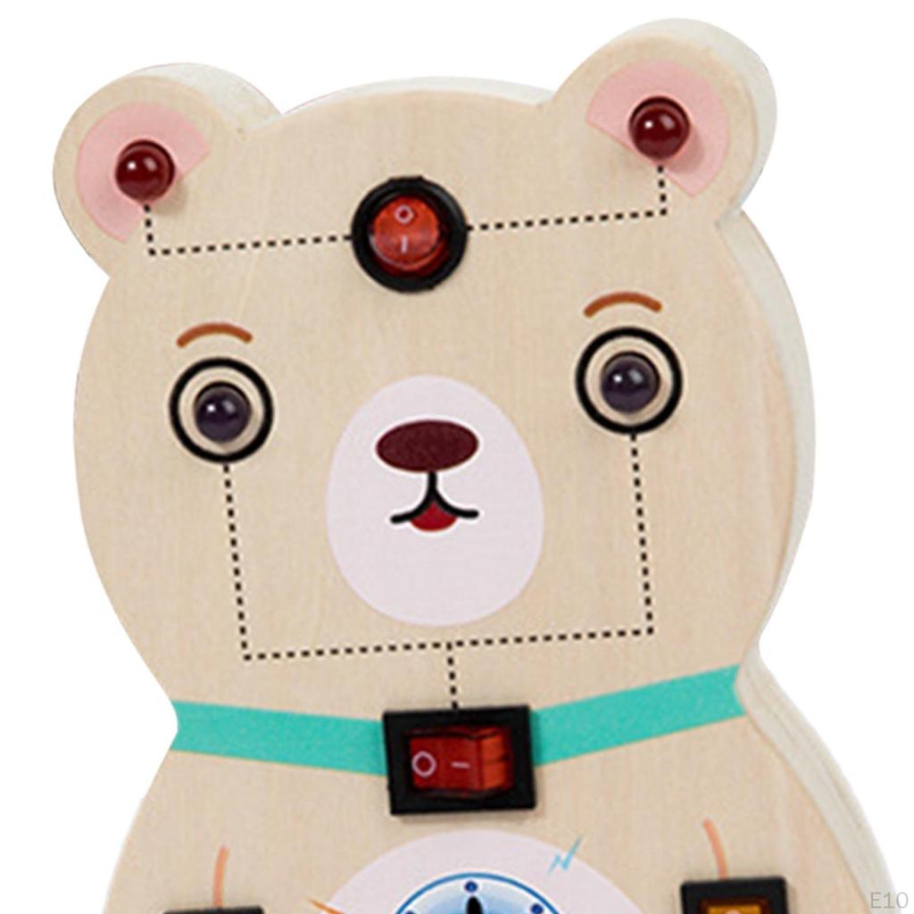 Interactive Wooden Activity Board for Kids - Educational Toy