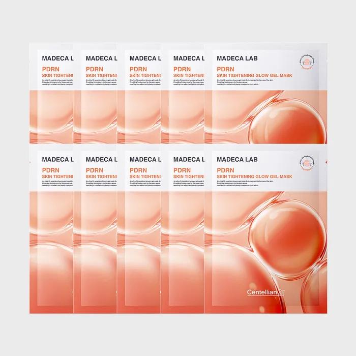 Madeca Lab PDRN Skin Tightening Glow Gel Mask Pack 10 Sheets