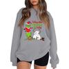 Women's Fashion Long-Sleeve Pullover Sweatshirt With Fun Christmas  Print