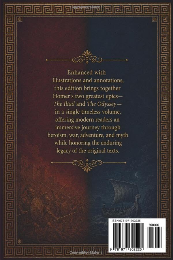 The Iliad and The Odyssey Homer ILLUSTRATED: The New Modern English Edition (Annotated) - Timeless Lore