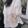 Fashionable 2024 Street Style Pu Chain Bucket Bag For Women With Quilted Stitching