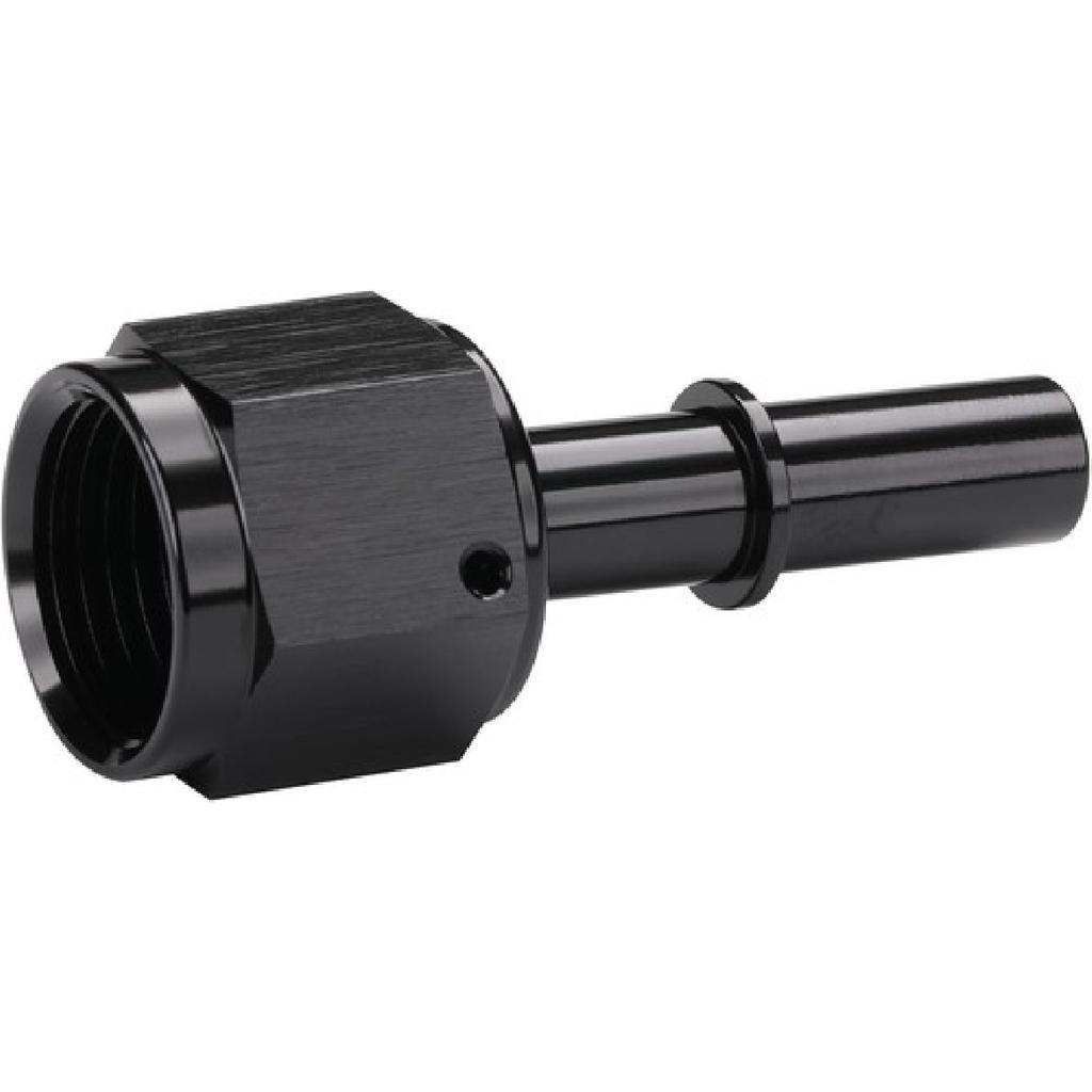 8AN Female Swivel to 3/8" SAE Quick Connect Disconnect Male Push - 8AN to 3/8