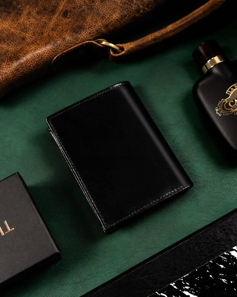 Large Men's Leather Wallet Without Clasp - Rovicky