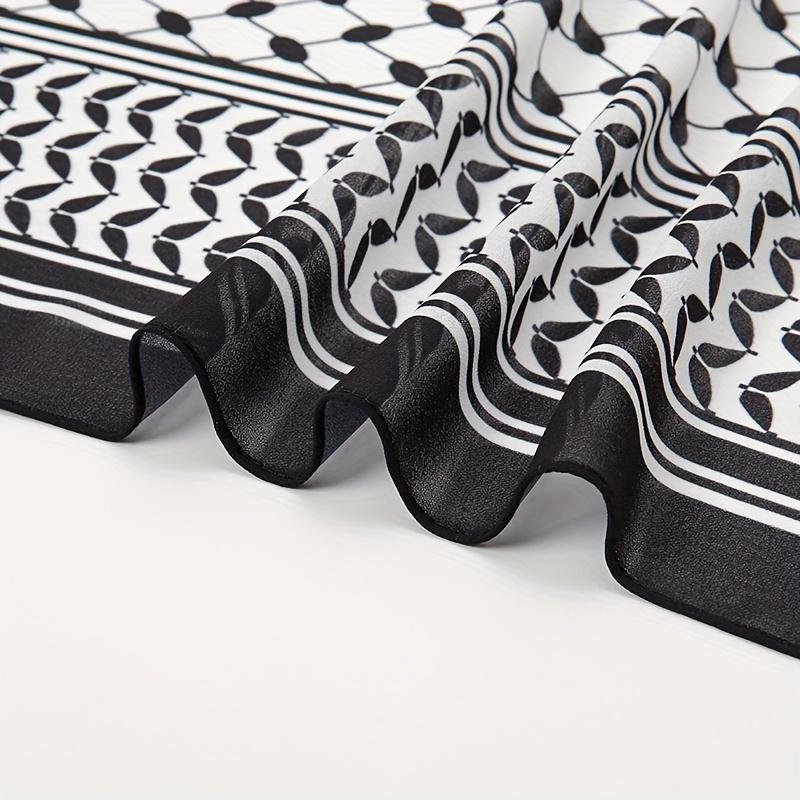New Keffiyeh Print Chiffon for Muslim Ladies Hijab Keffiyeh Palestine High Quality Hijab Palestinian Scarf 185X70CM