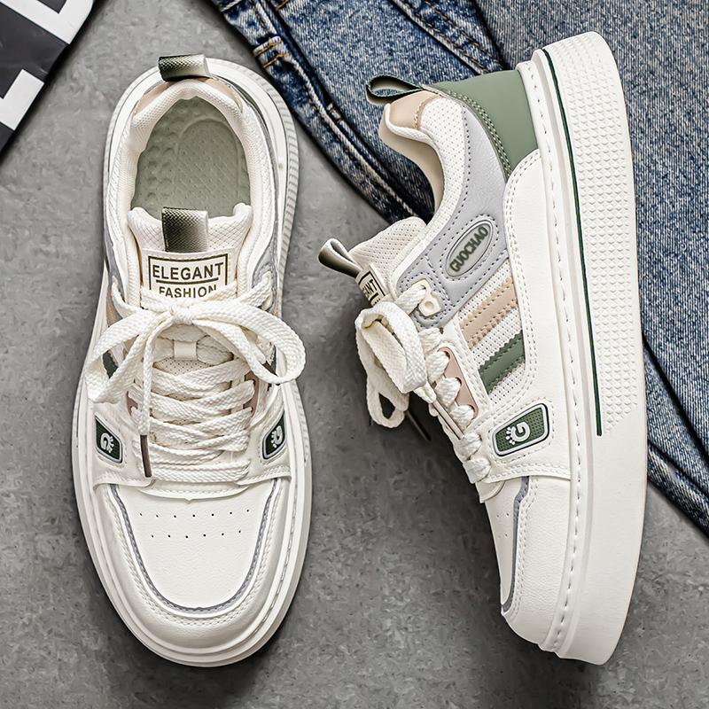 Men's Fashion Casual Low Top Skateboarding Shoes Boys Comfortable Sneakers Male Students Trending Soft Sole Classic Breathable Gym Non-slip