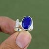 Faceted Blue Sapphire Ring 925 Sterling Silver Ring Natural Gemstone Jewelry Handmade Latest Design Ring Gift For Mom Available In Ring Size