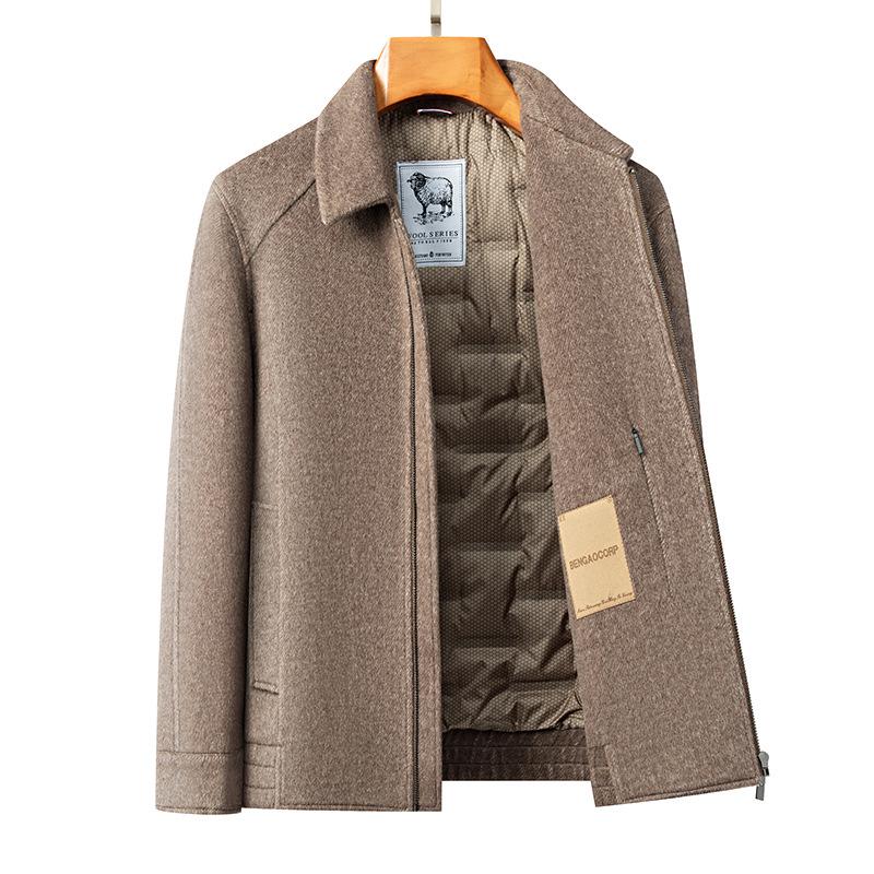 Men`s Winter Wool Jacket - Middle-aged