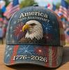 D Print Independence Day Commemorative Sunshade Baseball Cap Outdoor Cap Non-embroidered