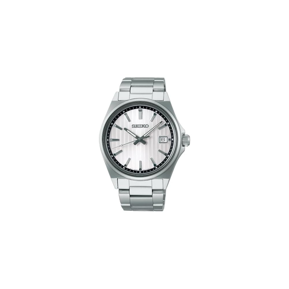 

Мужские кварцевые часы Seiko Selection SBTH001 Белый циферблат Календарь даты Водонепроницаемость 10 АТМ Браслет из нержавеющей стали