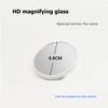 Mini 5X Vanity Mirrors Portable HD Magnifying Cosmetic Mirror Round Special Mirror for Acne with 2 Suction Cups for Home Travel