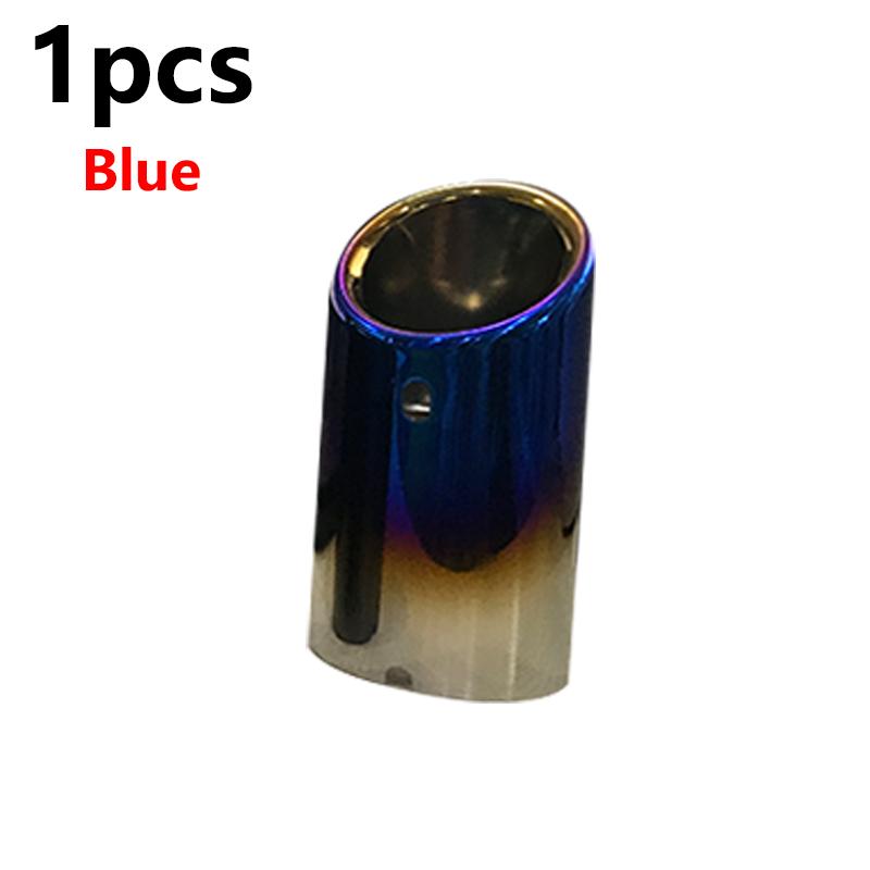 70mm Stainless Steel Car Exhaust Muffler For VW Tiguan MK2 Golf 6 7 Mk7 Jetta Mk6 1.4T 1.6L Exhaust Tip Pipe