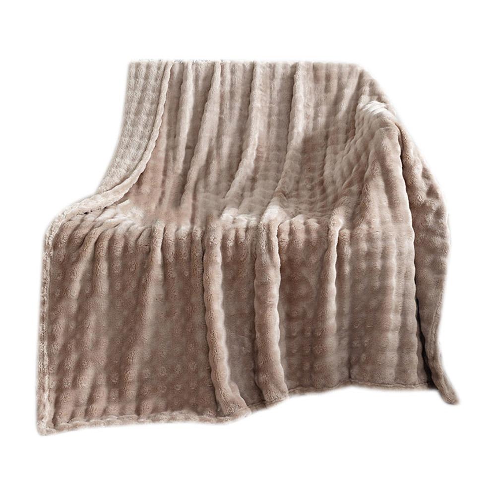 70x100cm Monolayer Coral Fleece Blanket Warm Thickened Sofa Throw Gifts Flannel Blanket