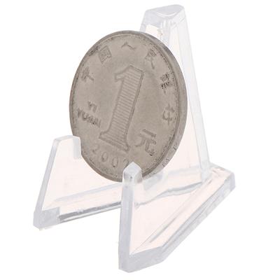 1Pc Card Display Show Stand Acrylic Collectibles Coins Easel Medal Badge Holder