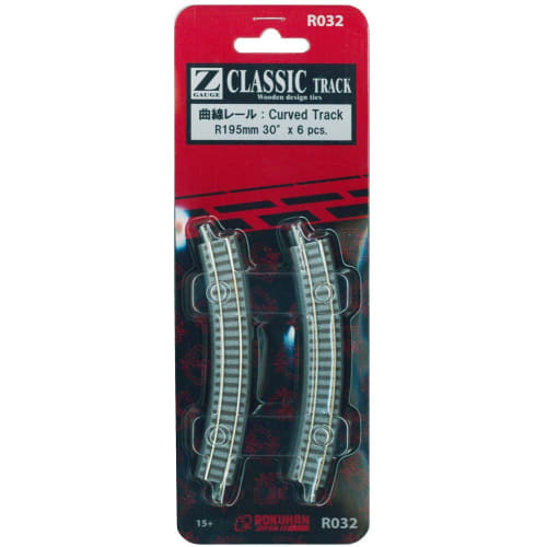 

Rokuhan Z Gauge R032 Curved Rail R195-30 (Pack of 6)