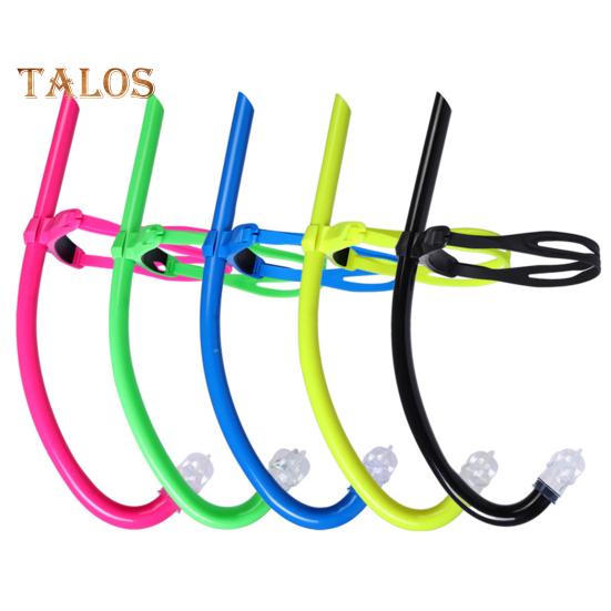 Snorkel Training Tube for Lap Swimming Diving Snorkel Breathing Tube with Headband Liquid Silicone Mouthpiece Snorkel Tube for Adult Kids