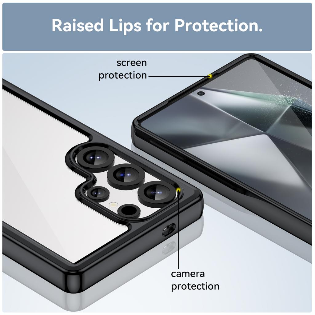 Etui na Samsunga Galaxy S25 Ultra TPU+Akryl Ochronne Przezroczyste Etui na Telefon