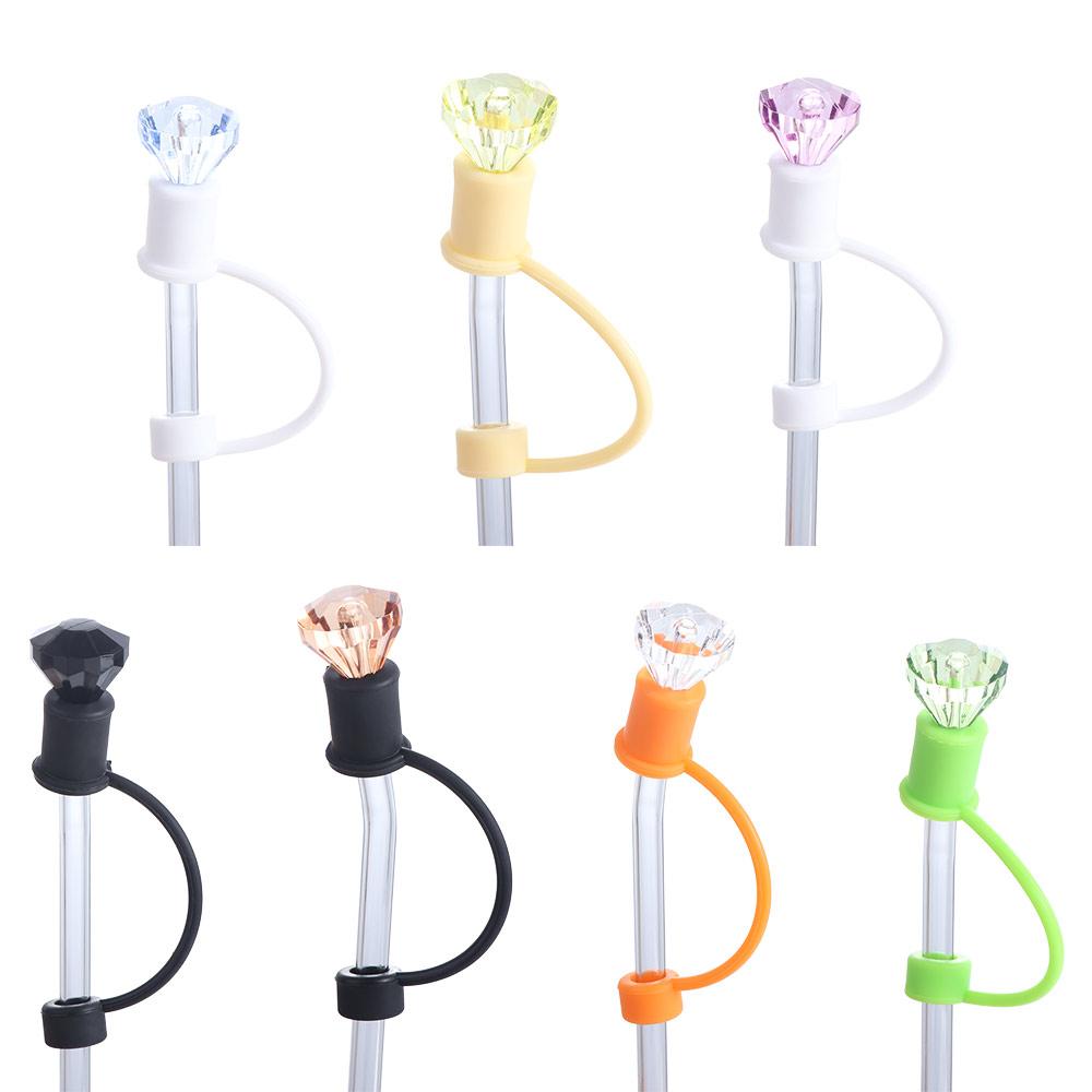 Shape Drinking Straws Plug Silicone Drinking Dust Cap Straw Tip Covers Kitchen