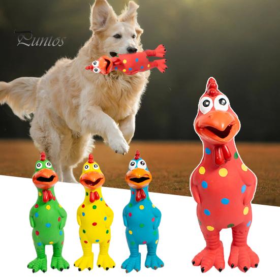 Dog Toy Pet Screaming Chicken Squeeze Sound Chew Latex Chewing Training Supplies