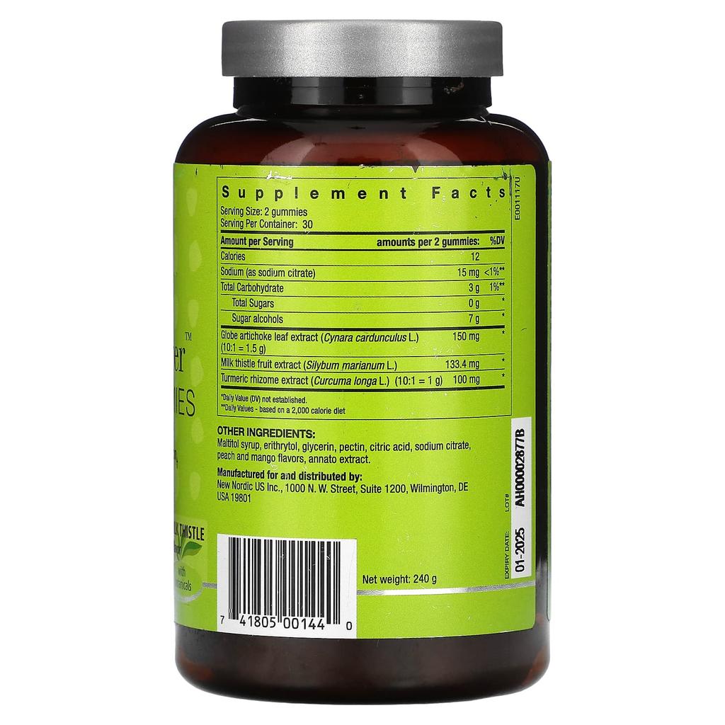 Active Liver™ Vegan Gummies, Peach & Mango, 60 Gummies