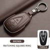 3/4/5 Buttons Genuine Leather Auto Smart Key Fob Cover Case Fit For Changan Unit Unik Cs35Plus Cs55 Plus Cs75 Plus Oshan X7 X5 Protector Bag