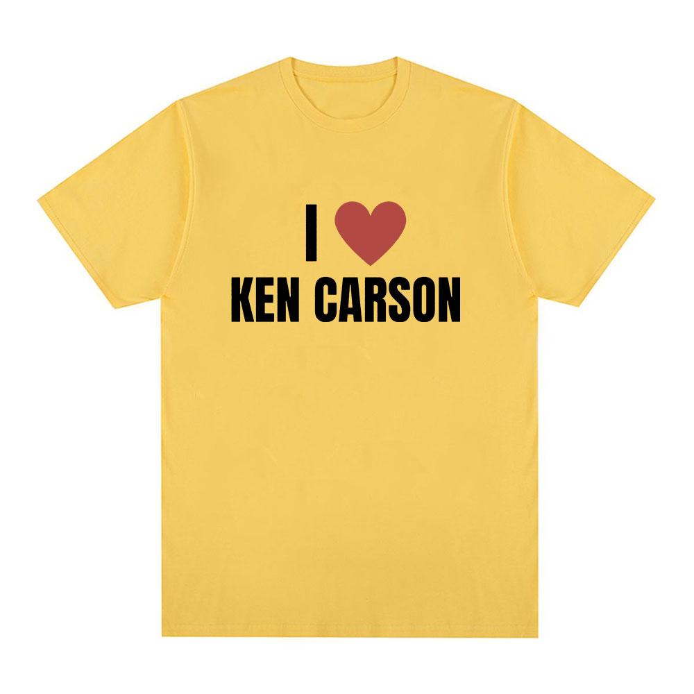 I Love Ken Carson T Shirts Men Women Fashion Hip Hop T-Shirt 100% Cotton Casual Cozy Oversized Short Sleeve T-shirts Streetwear