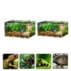 transparent acrylic box Terrarium for reptile and amphibian cricket Turtle Spider snail Glass shelter terarium terraria gecko