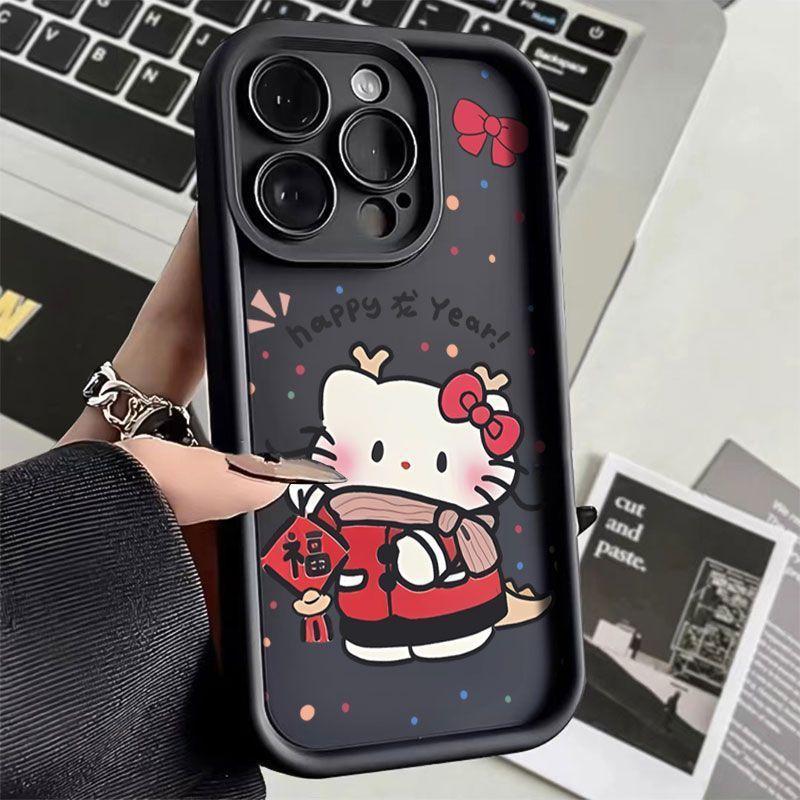 New for Apple 15ProMax mobile phone case 14 Hello Kitty 13 ladder 12/11 niche XS/XSMAX
