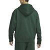 Nike Solo Swoosh Solid Color Hooded Zip-Up Casual Jacket Men Jackets Spruce-Green DR0404-323