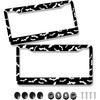 License Plate Frame - 2Pcs Halloween Bat License Plate Holder Bats In the Dark