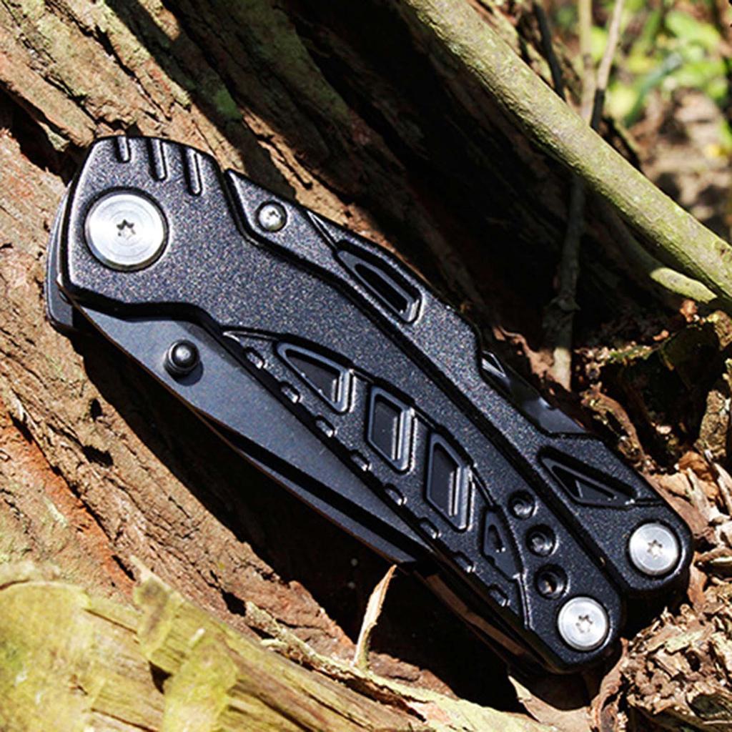 Stainless Steel Folding Knife Folding Knife Outdoor Mountaineering Camping Portable Tool Multi Functional Folding Pliers