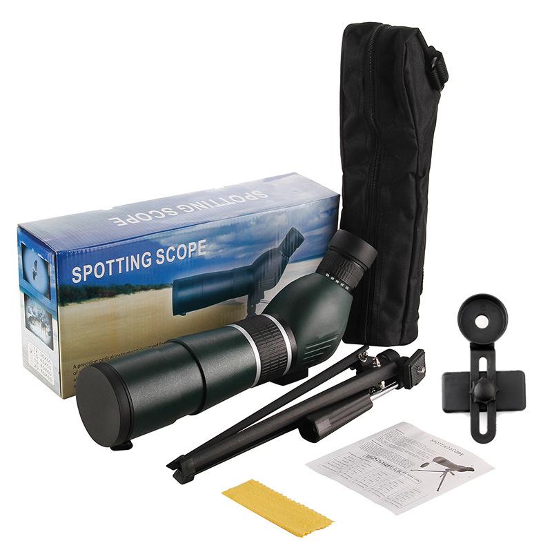 20-60x60 Monocular Telescope, High Power Zoom Scope With Bak4 Prism, Waterproof Anti Fog For Bird Watching, Camping, Travel And Phone Photography