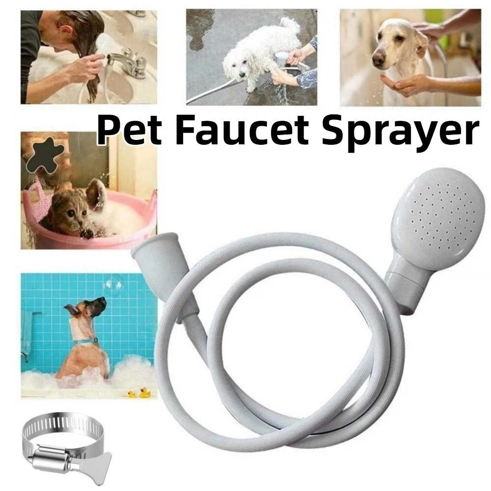 360° Rotation Pet Washing Spray Flexible Dog Shower Head Pet Shower Sprinkler Hose  Sink Cleaning