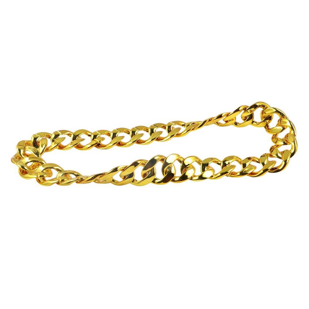 Adereços de desempenho punk corrente grossa colar suéter masculino colar exagerado joias da moda