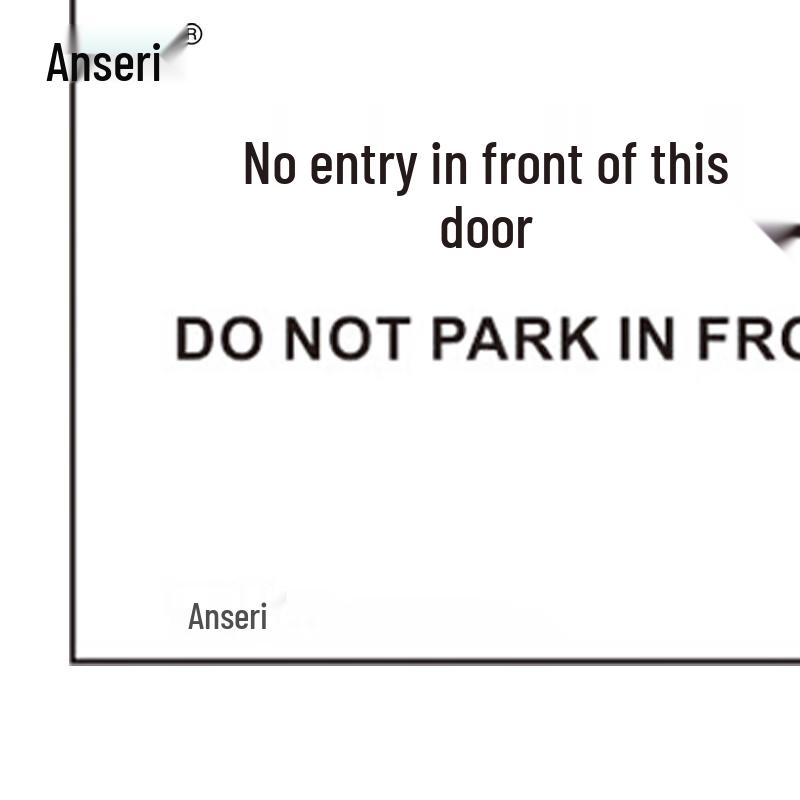 Anseri 'No Parking' Safety Sign