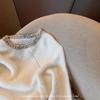 White Mohair Lace Sweater Women's Autumn and Winter New Lazy Wind Soft Waxy Thickened Loose Pullover Knitted Sweater