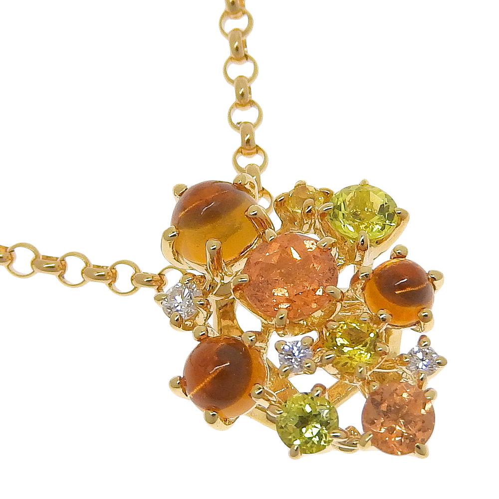 

TASAKI Necklace multicolor K18 yellow gold/diamond 6.4g Women Used