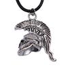 Pharaoh Chief Buddhism Spiritual Amulet Pendant Antique Bronze Metal Mom Collar Necklace Fashion Gift