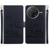 For Xiaomi Poco F7 Pro 5G/F7 Ultra 5G/Redmi K80 Pro 5G/K80 5G Case RFID Blocking Kitten Pattern TPU+PU Leather Phone Cover