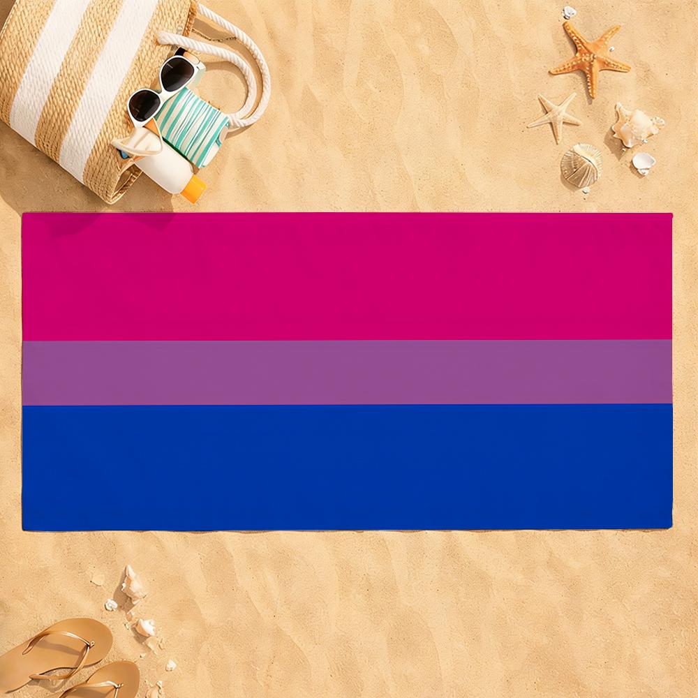 Asciugamano Arcobaleno Pride Gay LGBT Asciugatura Rapida Assorbente Asciugamano da Spiaggia per Sport, Fitness, Nuoto e Attività all'Aperto