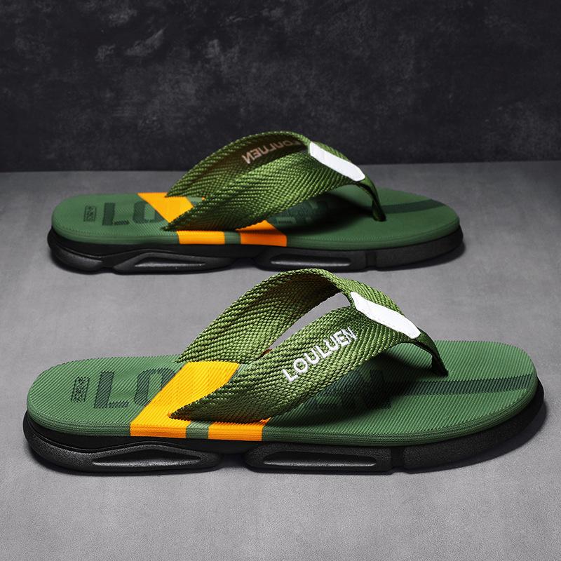 2025 Summer Men Flip Flops High Quality Beach Slipper Men Casual Breathable Antiskid Beach Slippers Outdoor Male Slipper