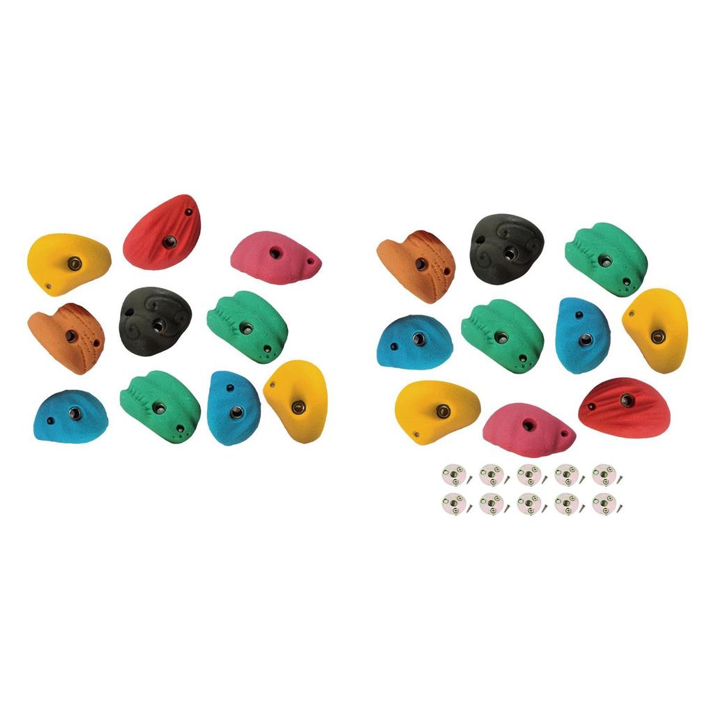 10Pcs Rock Climbing Holds Beginners Accessories Climbing Rock Wall Grips for Home Gym Tree Climbing Tree House Outdoor Climbing