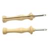 Threader Needle with Wooden Handle Embroidery Punch Grandmother DIY Fun Tool
