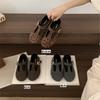 Mary Jane Women's Shoes 2025 Korean Version of the New Flat-bottomed Non-slip Round Head Shallow Mouth Comfortable Belt Buckle Versatile Single Shoes